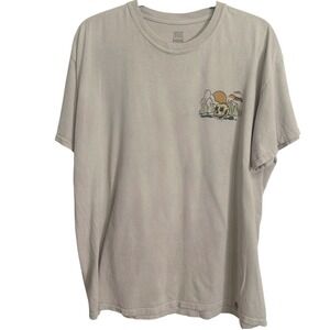 RSQ Joshua Tree Graphic T-Shirt Mens Large‎ Tan Desert Skull California Tee